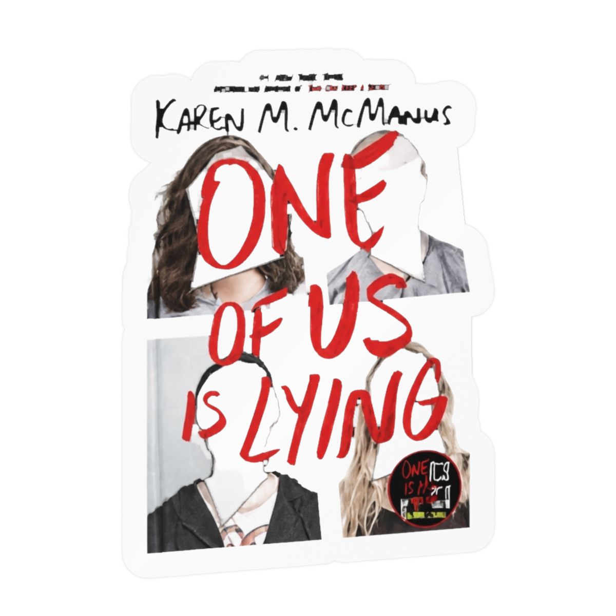 One of Us is Lying Book Stack Sticker | Gift Laptop Decal Planner Waterproof Stickers Books Bookish YA Mystery Karen M. Mcmanus - Etsy New Zealand - Official stickers merchandise